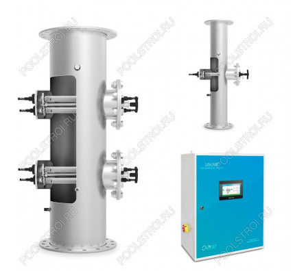 Ультрафиолетовая установка LIfetech TOP 770м3, DN350, 5*3kw, 18000h, Ручная очистка
