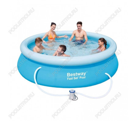 Надувной круглый бассейн Bestway 57270/57109 (305х76) с картриджным фильтром